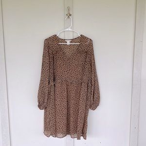 H&M leopard dress